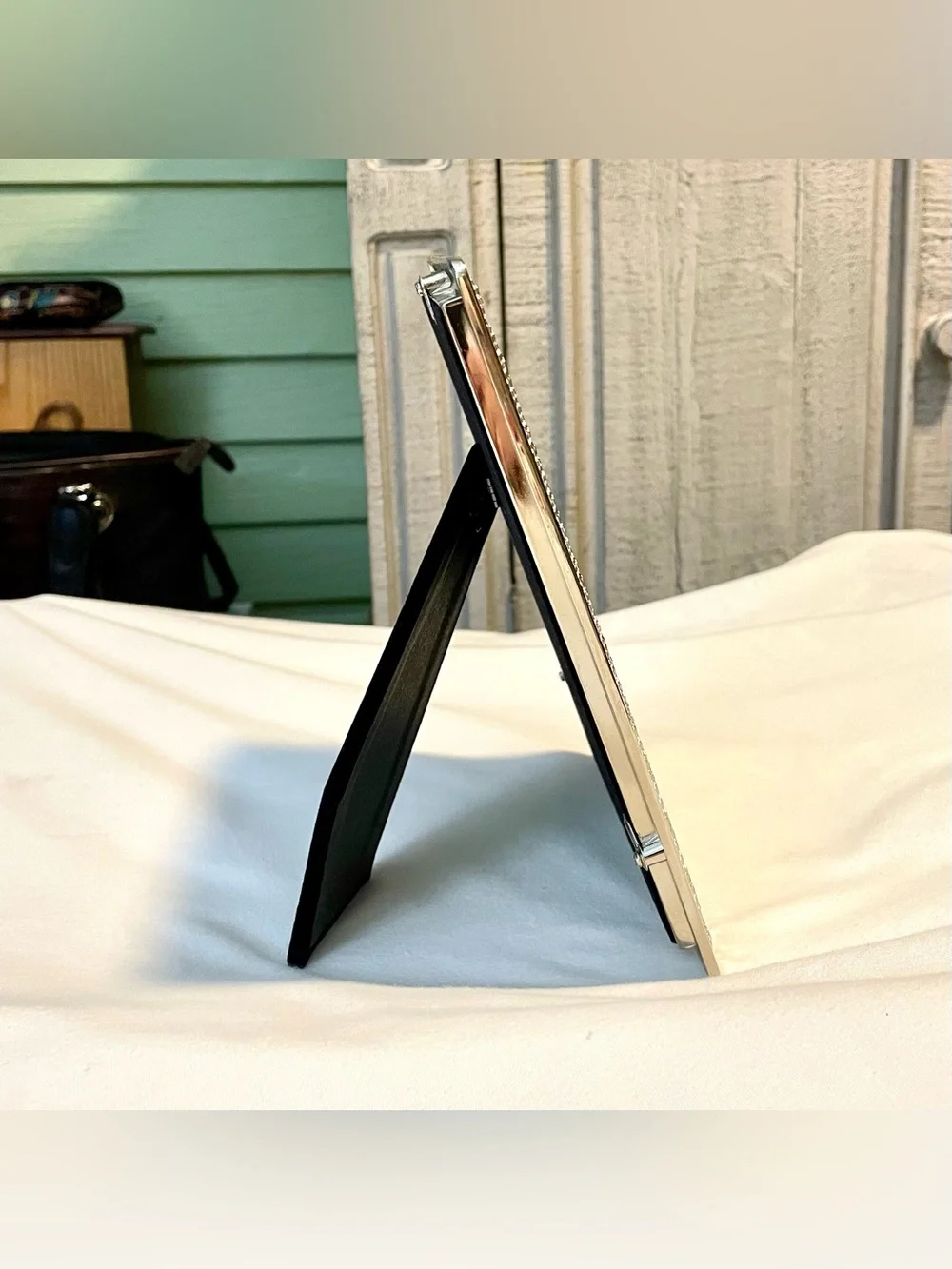 Nicole Miller HOME Silvertone Metal Picture Frame - Modern Design 5